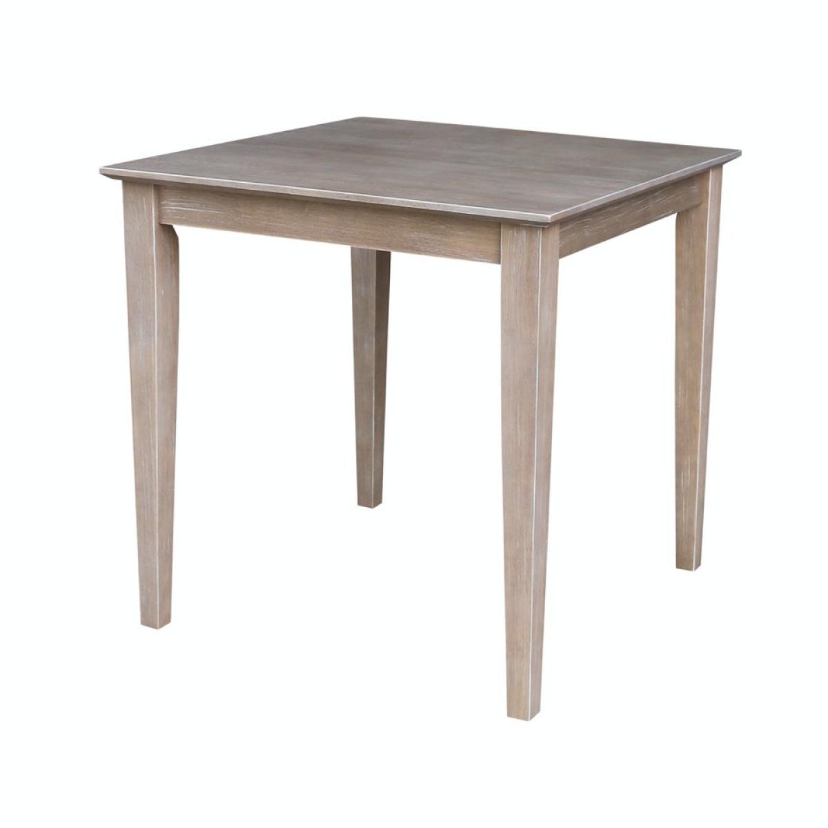 Dining Essentials - 30'' Square Table Top w/ 30'' Shaker Legs in Taupe Gray - T09-30S - Image 2
