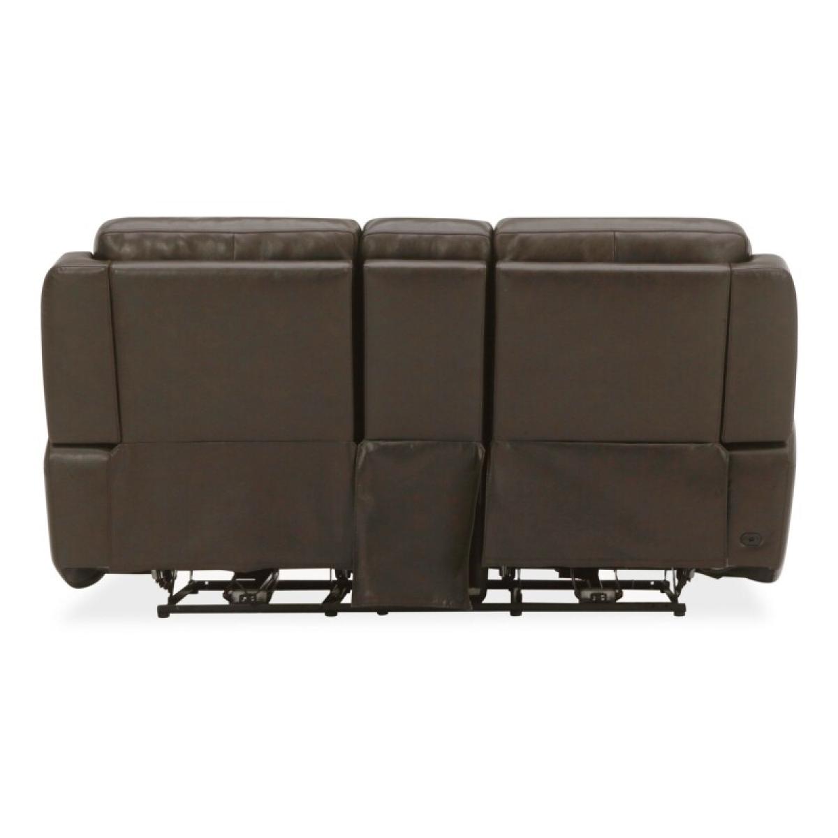 Loveseat w/Console P3 & ZG - Dark Brown - Image 11