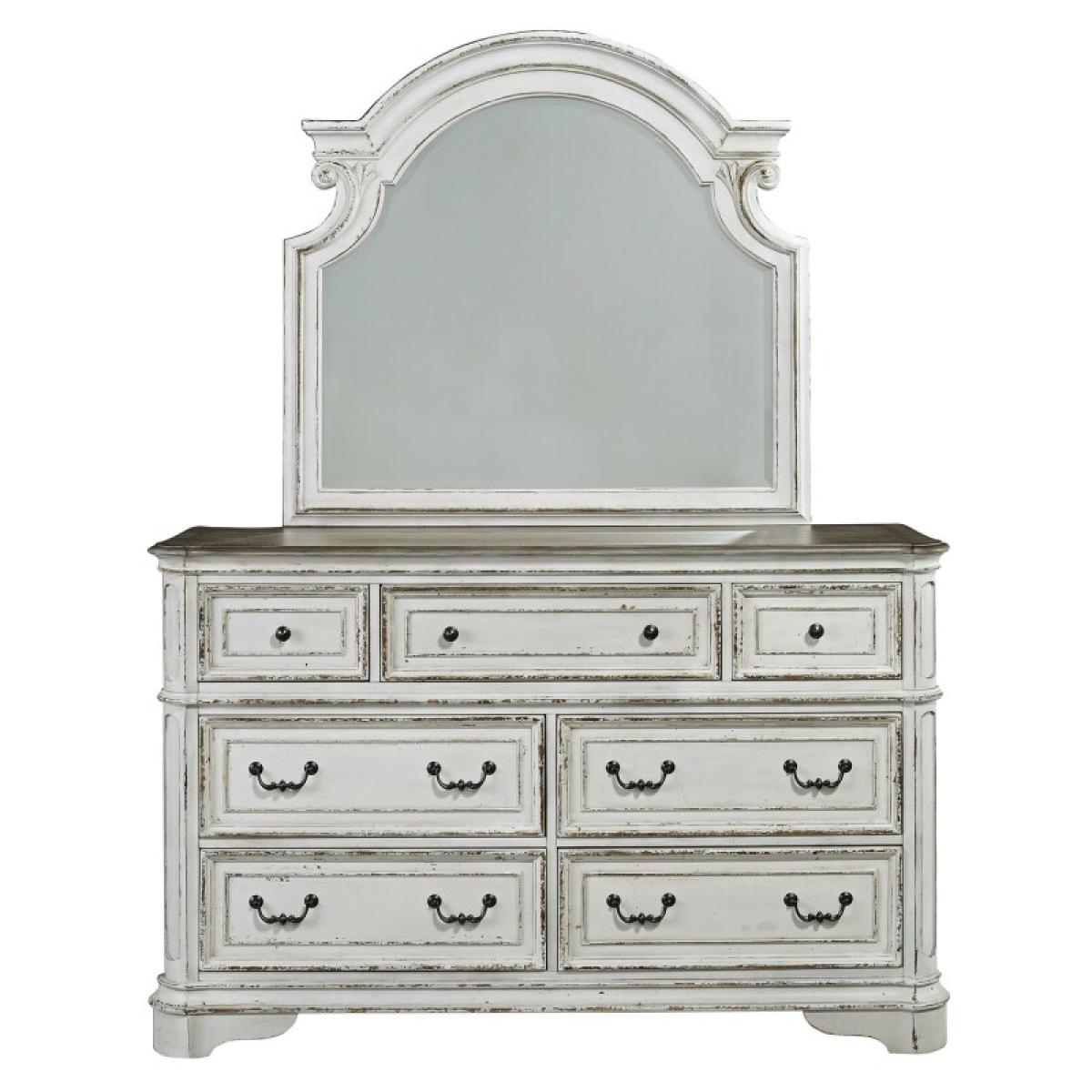 King California Panel Bed, Dresser & Mirror, Chest - Image 5