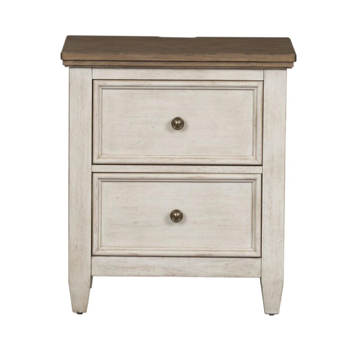 Heartland 2 Drawer Night Stand w/ Charging Station - Image 4