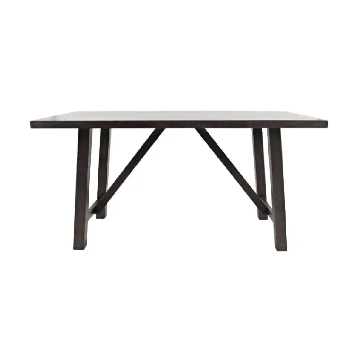 8038fee0dc6911d9bb3e47126a0497e6 American Rustics Trestle Counter Table - Image 1
