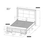 5/0 Queen Headboard - Walnut - Image 6