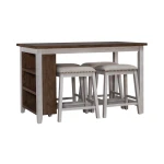 Brook Creek 5 Piece Counter Set- Two Tone - Image 2
