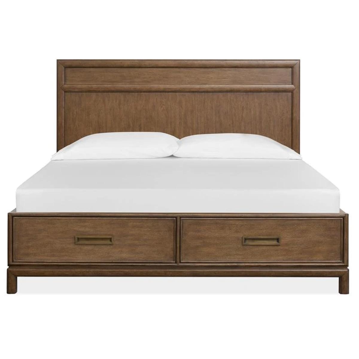 80769faea016e6ed725732381381e72f Ridgefield B6436-54A Complete Queen Panel Storage Bed - Image 1