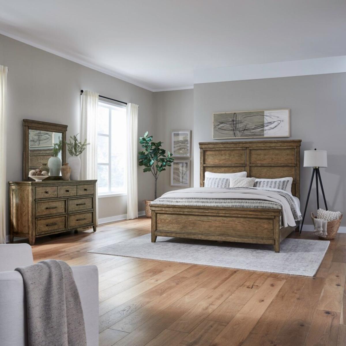 Carolina Park Queen Panel Bed, Dresser & Mirror - Image 2