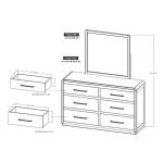 6 Drawer Dresser - Mezquite