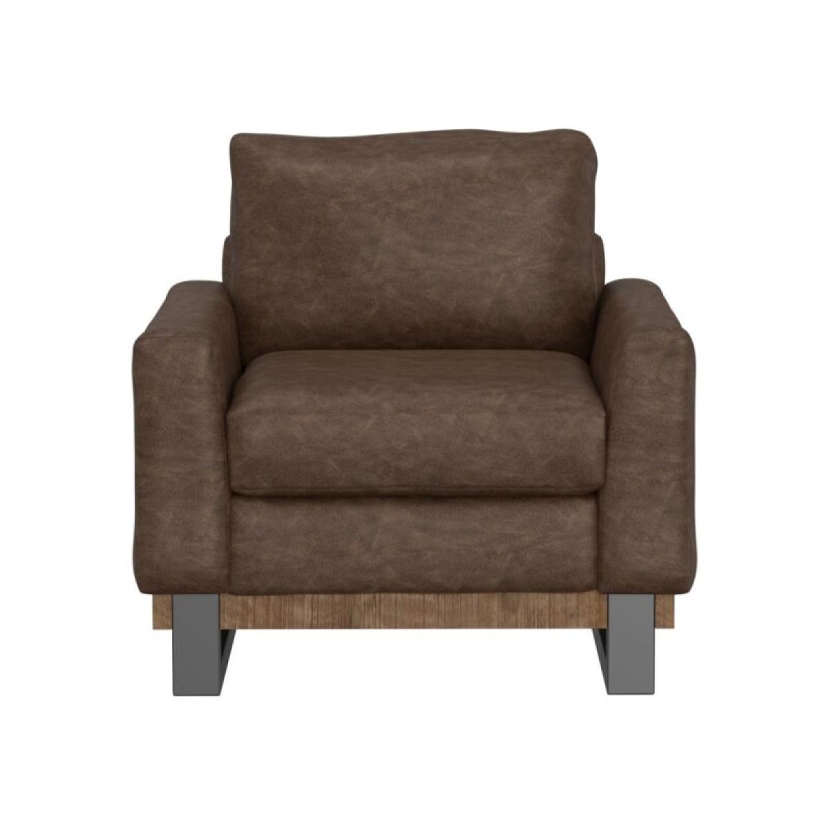 Metal & Wood Base, Armchair - Mita - Image 3