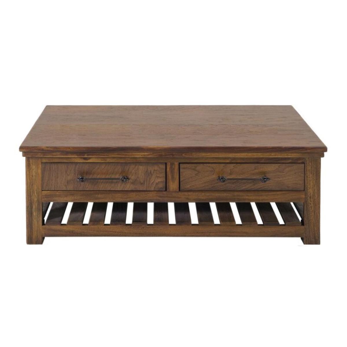 4 Drawer, Cocktail Table - Walnut - Image 3