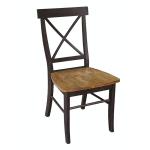 Dinning Essentials - X-Back Chair in Hickory & Coal