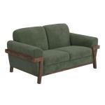 Wooden Frame & Base, Loveseat - Loft Brown