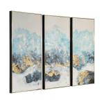 Crashing Waves Hand Painted Canvases, S/3 - Image 6