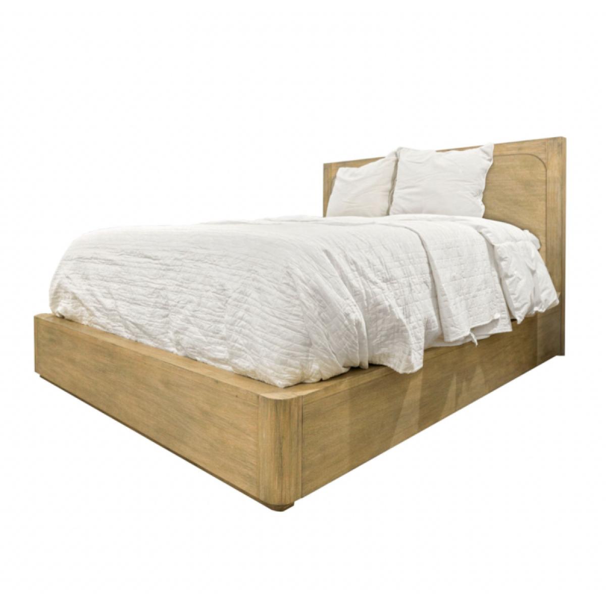 Hyde Park Platform Bed (wood). Weathered Natural Finish - Image 2