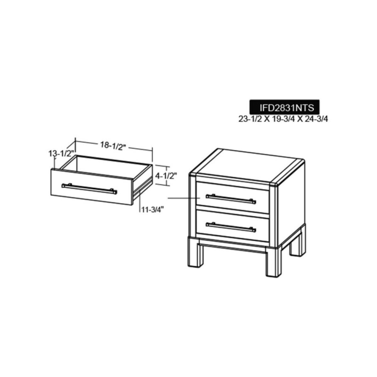 2 Drawer Nightstand - Merida - Image 10
