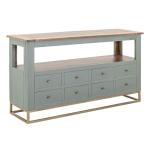 8 Drawer, 1 Shelf, Sofa Table - Timber