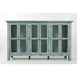 Rustic Shores 6 Door Accent Cabinet