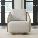 Nora Uph Swivel Accent Chair - Light Brown