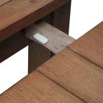 Treasures Retractable Leg Table - Oak - Image 10