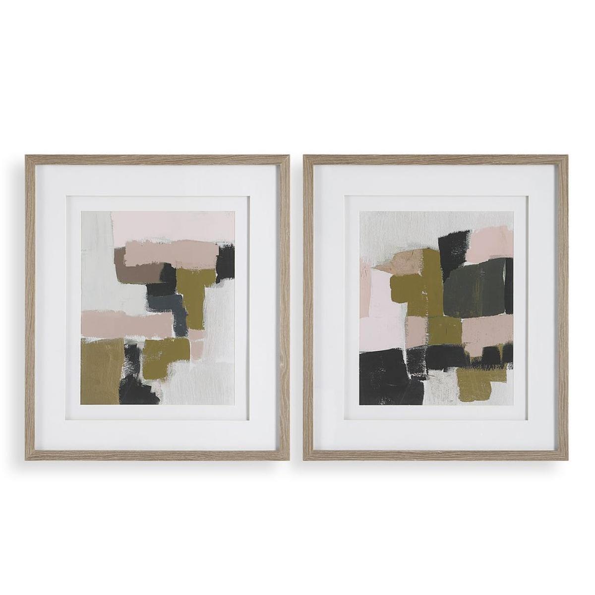 Color Block Framed Prints, S/2 - Image 2