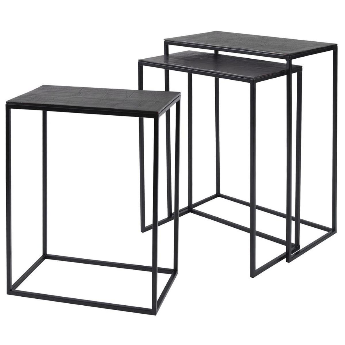 Coreene Nesting Tables, Black, S/3 - Image 5