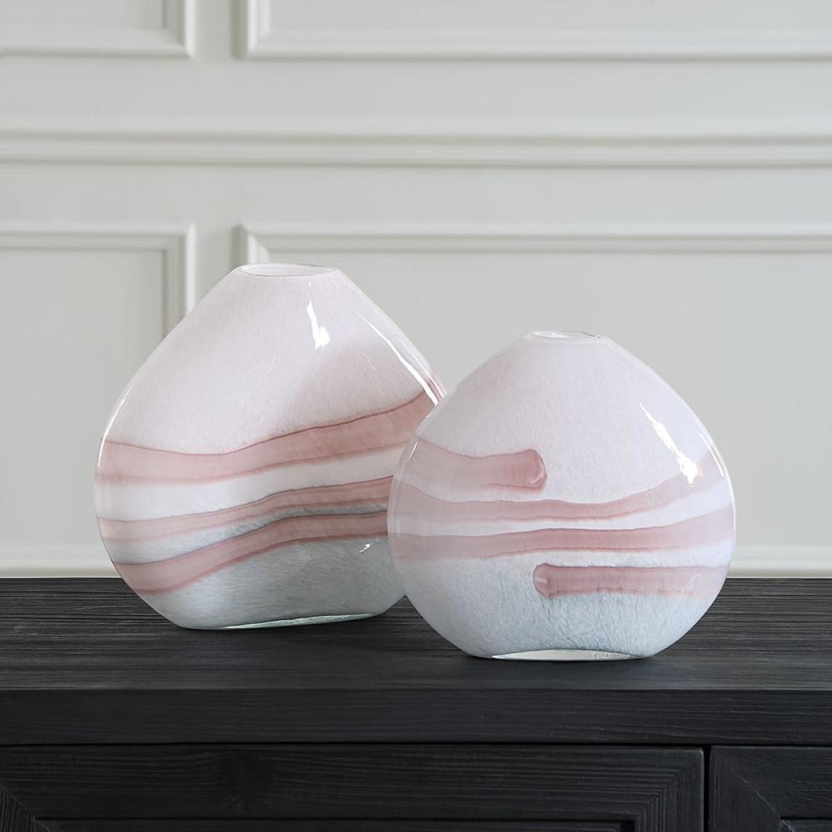 Blush Swirl, Vases, S/2 - Image 4