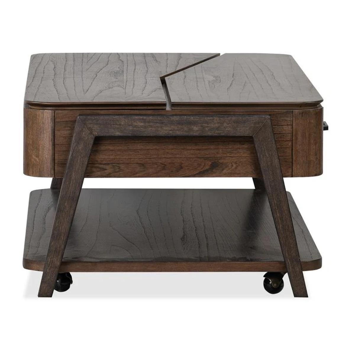Hallie T6355-50 Lift Top Storage Cocktail Table w/Casters - Image 10