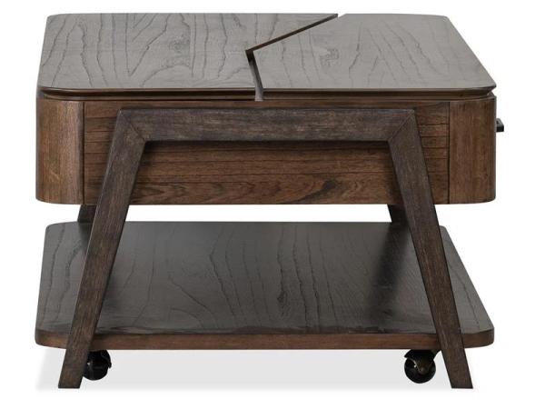 Hallie T6355-50 Lift Top Storage Cocktail Table w/Casters - Image 10