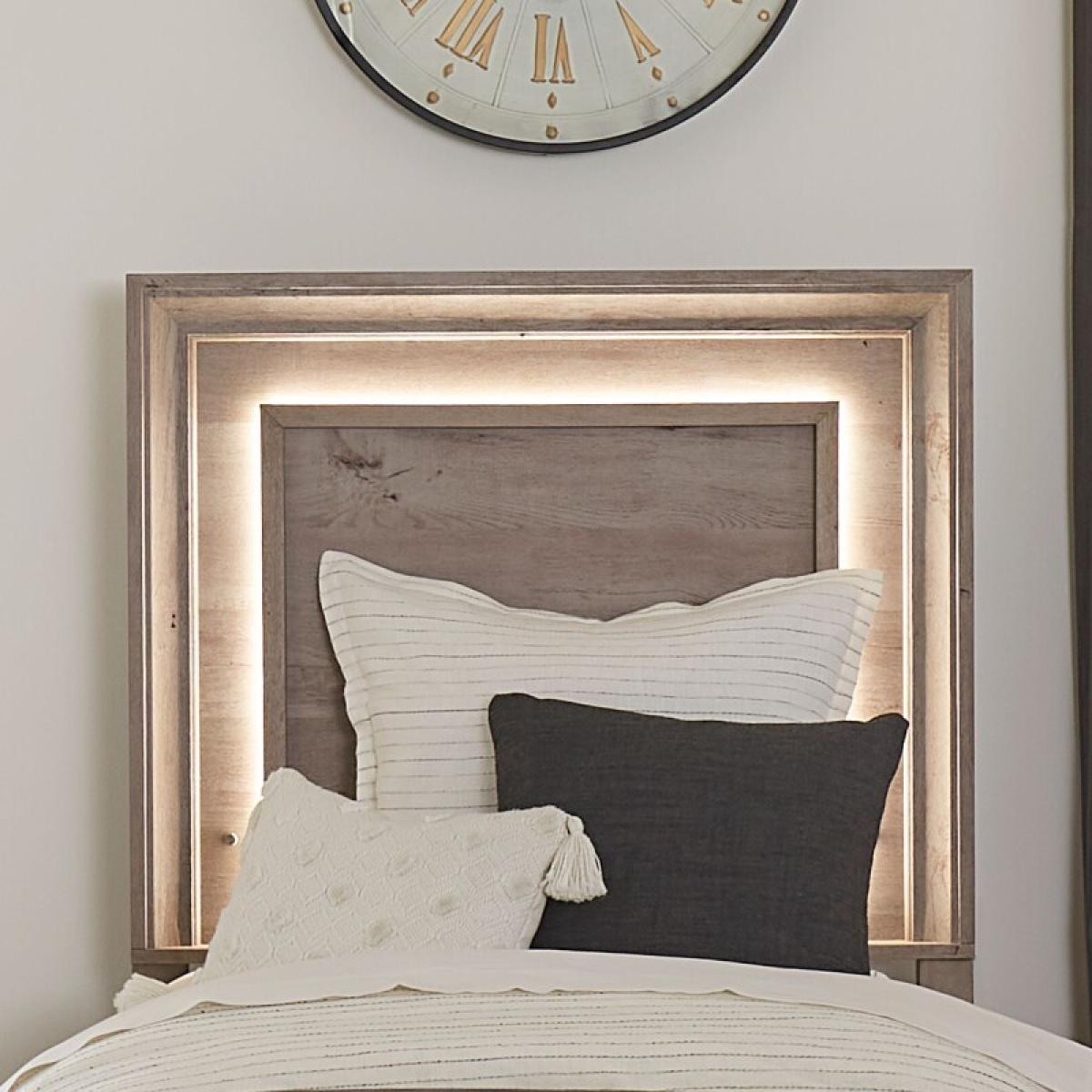 Full Panel Headboard w/ Lights - Image 2