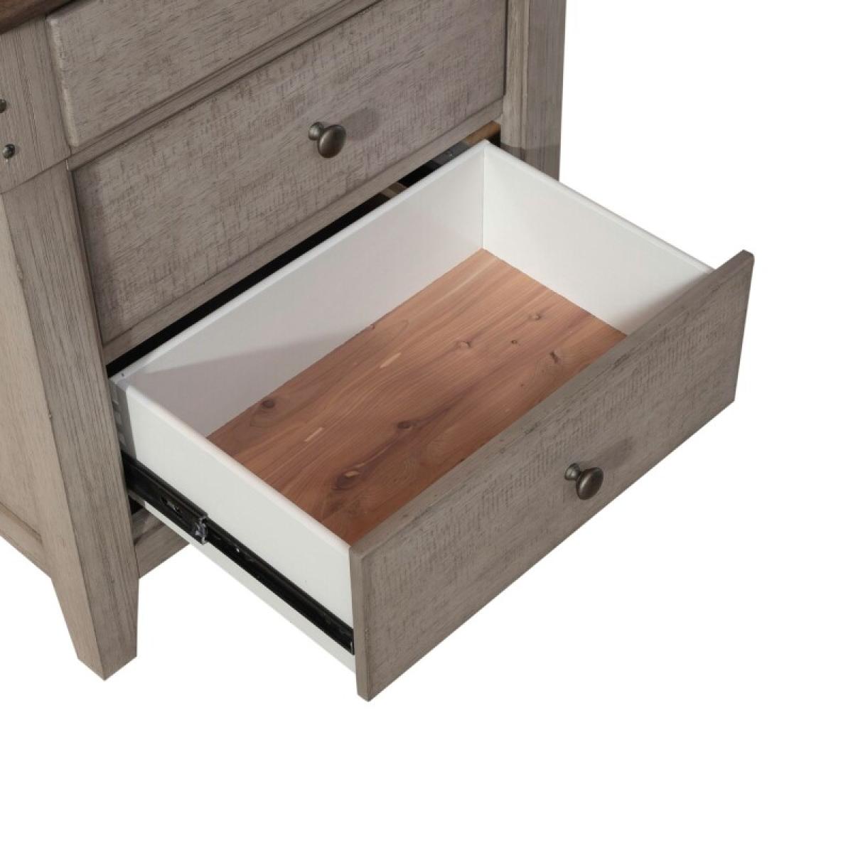 Ivy Hollow 3 Drawer Night Stand w/ Charging Station - Image 13