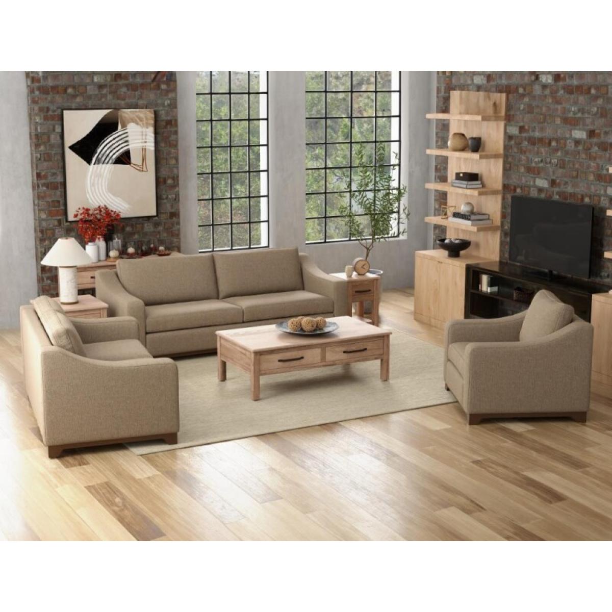 Wooden Frame & Base, Sofa - Natural Parota - Image 5