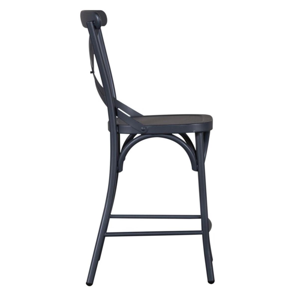 X Back Counter Chair- Navy - Image 5