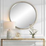 Canillo Round Mirror, Gold - Image 3