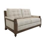 Wooden Frame, Upholstered Loveseat - Xel-Ha II
