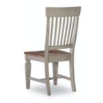 Vista Collection Slat Back Chair in Hickory & Stone - Image 3