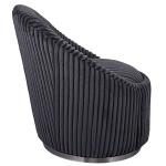 Crue Swivel Chair, Gunmetal - Image 6