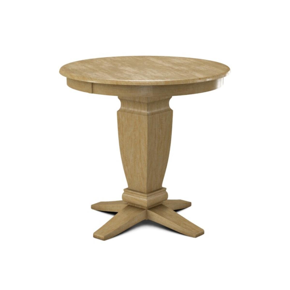 Build Your Own Pedestal Table w/ 36"H Java Gathering Pedestal for Solid Tops - Image 9
