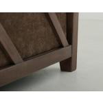 Wooden Frame, Upholstered Loveseat - Walnut - Image 7