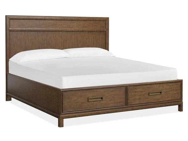 Ridgefield B6436-74A Complete Cal.King Panel Storage Bed - Image 3