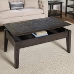 Grey Mosaic Lift Top Coffee Table - Image 3