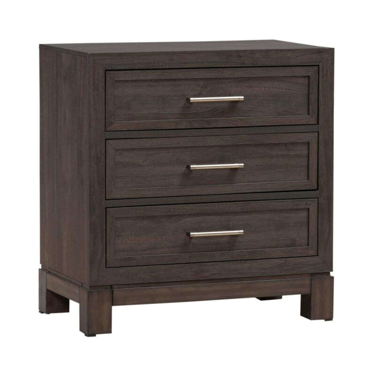 Modern Edge Nightstand w/ Charging Station - Image 3