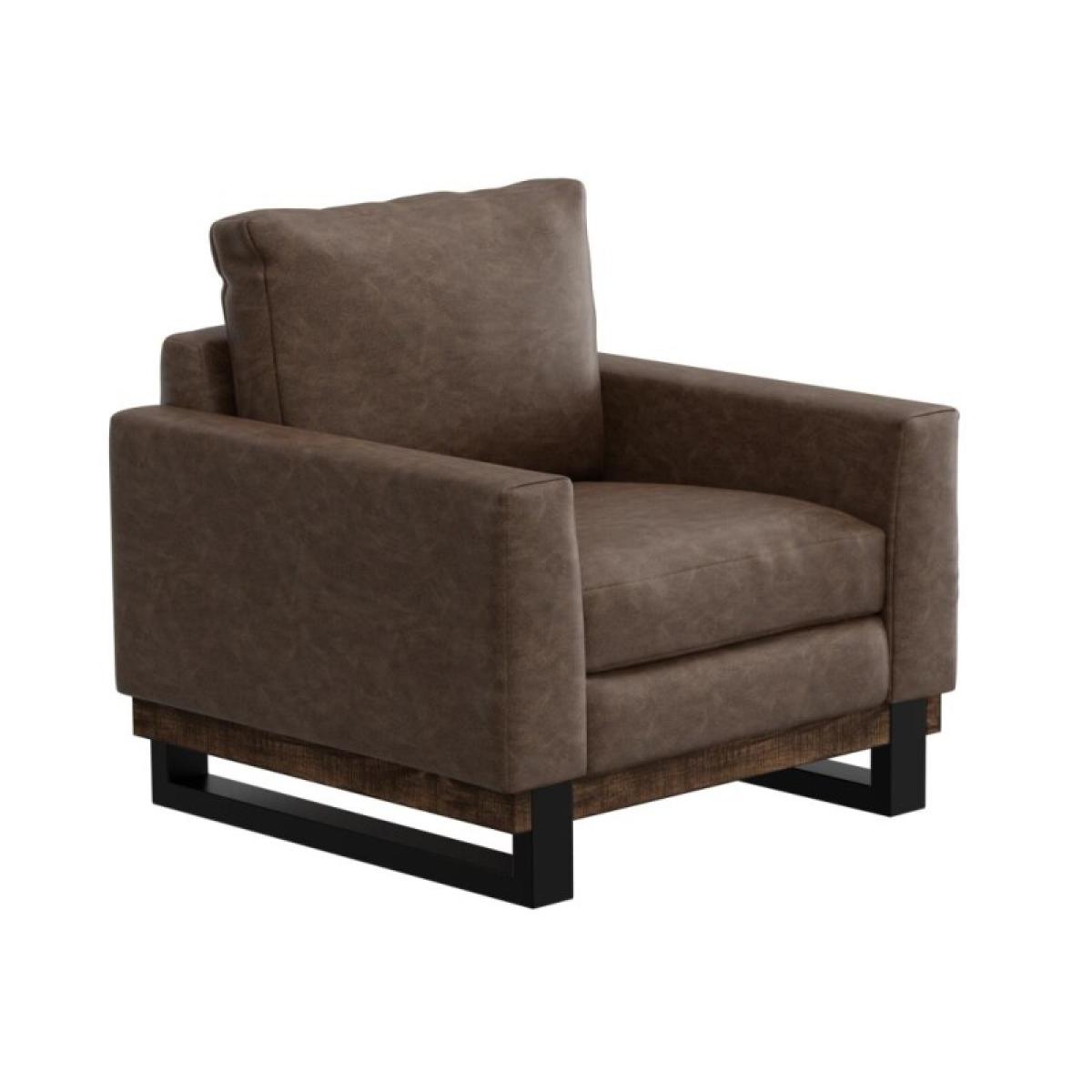 Metal & Wood Base, Armchair - Blackburn - Image 2