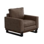 Metal & Wood Base, Armchair - Blackburn