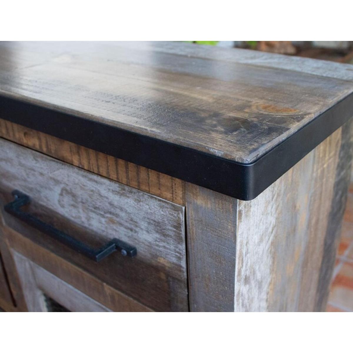 6 Drawer 2 Doors Buffet - Antique - Image 7