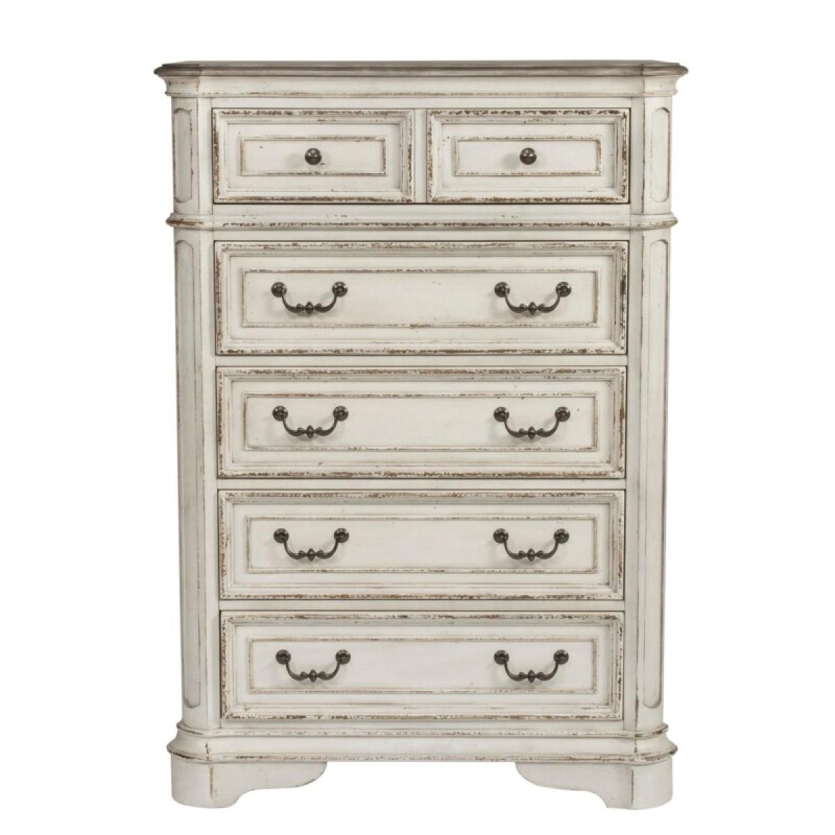 Magnolia Manor Queen Panel Bed, Dresser & Mirror, Chest, Night Stand - Image 6