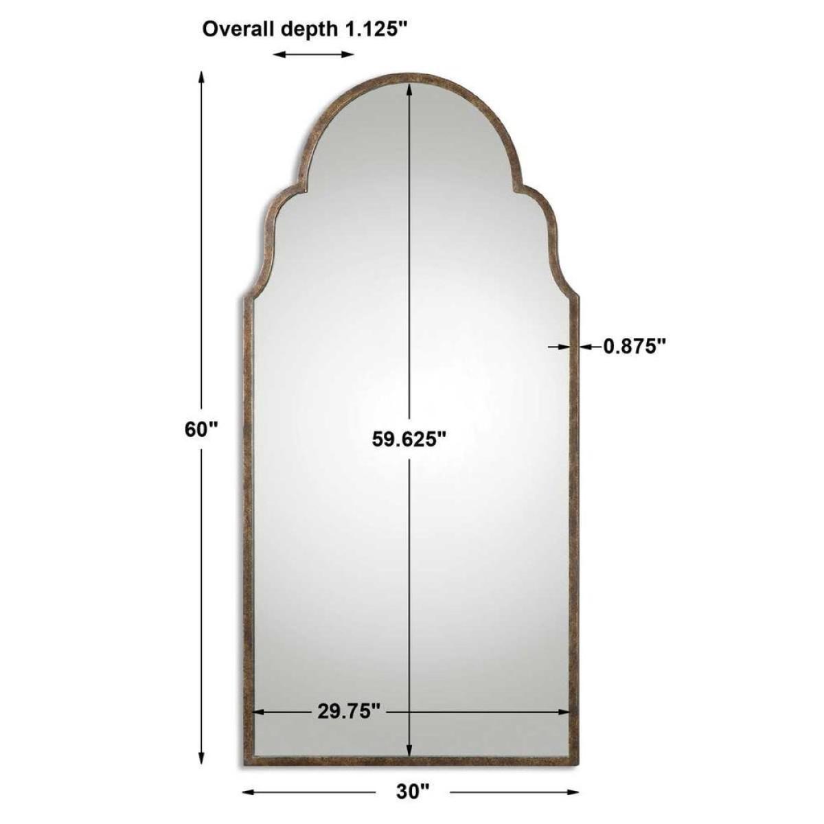Brayden Tall Arch Mirror, Bronze - Image 5