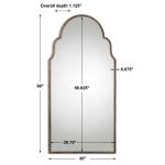 Brayden Tall Arch Mirror, Bronze - Image 5