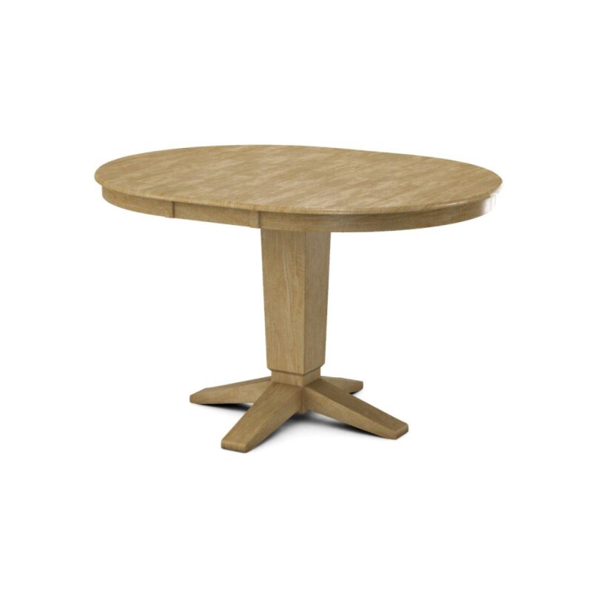 Build Your Own Pedestal Table w/ 42" x 54" Round Extension Tabletop - Image 26