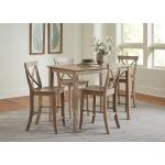 Dining Essentials - X-Back Stool in Taupe Gray - Image 3