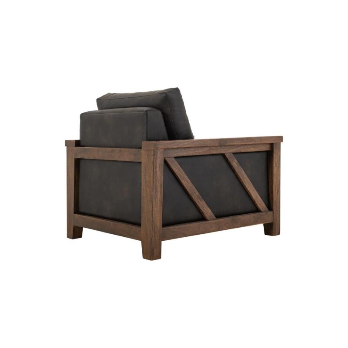 Walnut Wooden Frame & Base, Armchair - Image 5