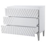 Colby 3 Drawer Chest, White - Image 7