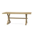 Farmhouse Live Edge Table Top w/ Farmhouse Trestle Base - T-4074A - Image 24